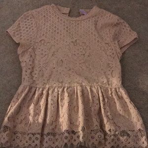 lace peplum top